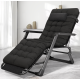 Розкладне крісло ліжко з подушкою LEOBRO Чорний (LB-FCB-G1-BLK)
