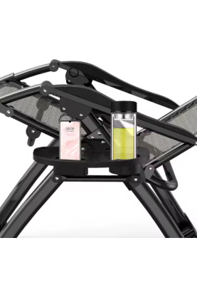 Комплект з 2 шезлонгів із подушкою Zero Gravity LEOBRO Сіре (ZGC-S05-PPХ2)