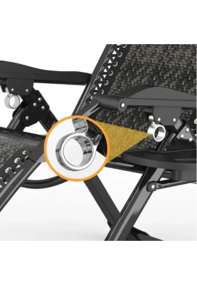 Комплект из 2 шезлонгов Zero Gravity LEOBRO Серое плетеное Ротанг (ZGC-S10Х2)