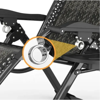 Комплект из 2 шезлонгов Zero Gravity LEOBRO Серое плетеное Ротанг (ZGC-S10Х2)