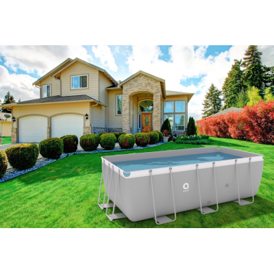 Бассейн каркасный, прямоугольный Avenli 400x207x122 см. 17в1 (2818)