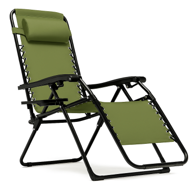 Розкладне крісло шезлонг LEOBRO Zero Gravity Pistachio (LB-ZGC-F1-PST)