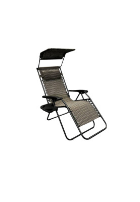 Розкладне крісло шезлонг з козирком LEOBRO Zero Gravity Plaid (LB-ZGC-H1-PLD
