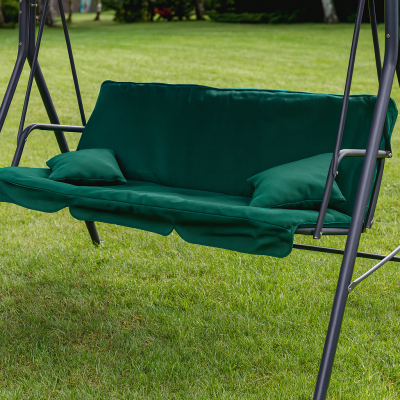 Гойдалка з подушками на 3 особи LEOBRO Green