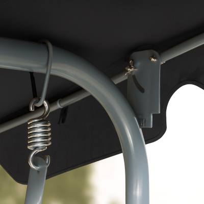 Гойдалка з подушками на 3 особи LEOBRO Relax Black