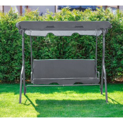 Гойдалка з подушками на 3 особи LEOBRO Relax Grey