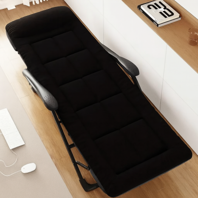 Розкладне крісло ліжко з вбудованим матрацом LEOBRO Black (LB-FCB-G3-BLK)