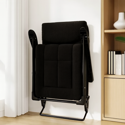 Розкладне крісло ліжко з вбудованим матрацом LEOBRO Black (LB-FCB-G3-BLK)