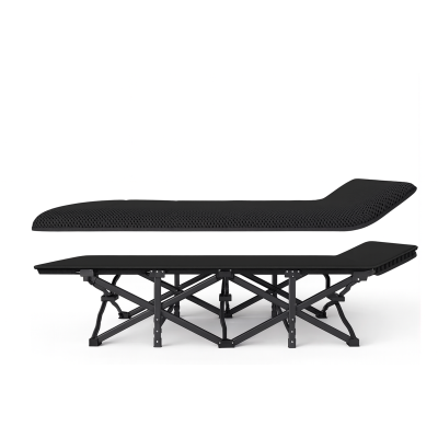 Туристична похідна розкладачка з Mesh-матрацом LEOBRO Black (LB-CC-L1-BLK)