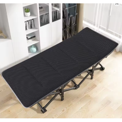 Туристична похідна розкладачка з Mesh-матрацом LEOBRO Black (LB-CC-L1-BLK)