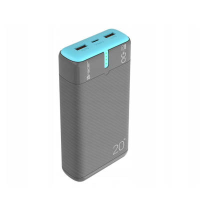 Power bank TRACER EnerGen 20000mAh PD+QC3.0 gray/blue (TRABAT47517)