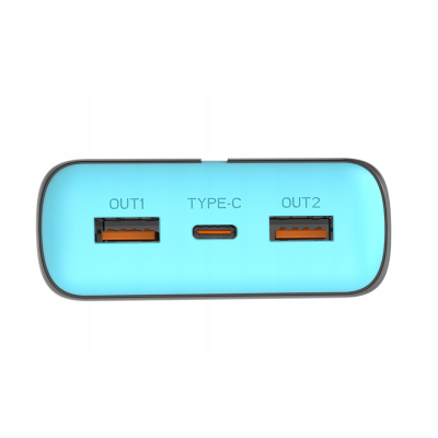 Power bank TRACER EnerGen 20000mAh PD+QC3.0 gray/blue (TRABAT47517)