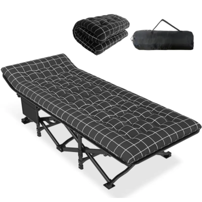 Розкладачка для туризму LEOBRO з товстим оксамитовим матрацом (LB-CC-L2-PAT)