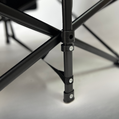 Розкладачка для туризму LEOBRO з товстим оксамитовим матрацом (LB-CC-L2-GRY)