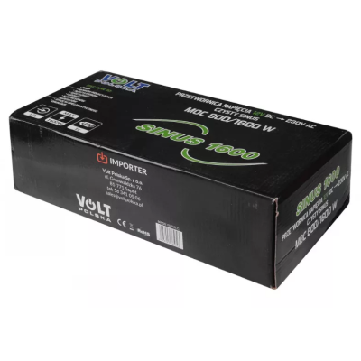 Перетворювач напруги VOLT Polska SINUS 1600 24V на 230V 800/1600W (3SIP160024)