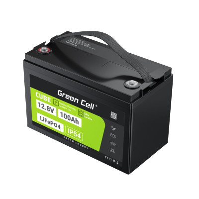 Акумулятор Green Cell LiFePO4 100Ah 12.8V (LFPGC12V100AH) Акумулятор Green Cell LiFePO4 100Ah 12.8V (LFPGC12V100AH)