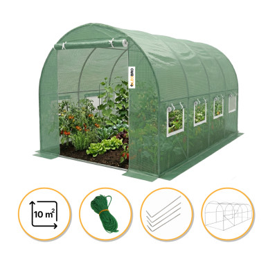 Посилена садова теплиця парник LEOBRO Garden 10м2 Green (LB-G106-GRN)