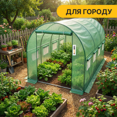 Посилена садова теплиця парник LEOBRO Garden 10м2 Green (LB-G106-GRN) Посилена садова теплиця парник LEOBRO Garden 10м2 Green (LB-G106-GRN)