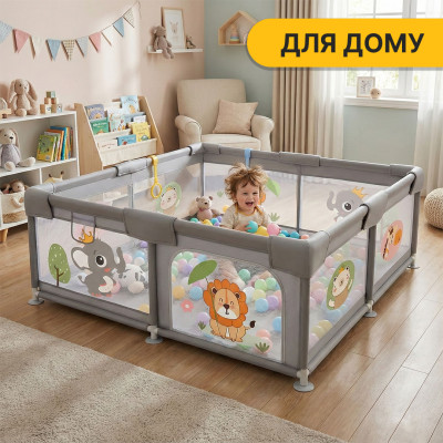 Дитячий манеж LEOBRO "Король лісу" 150 x 180 см (LB-1005) Дитячий манеж LEOBRO "Король лісу" 150 x 180 см (LB-1005)