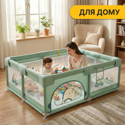 Дитячий манеж LEOBRO "Пригоди динозавра" 180 x 200 см (LB-1009) Дитячий манеж LEOBRO "Пригоди динозавра" 180 x 200 см (LB-1009)