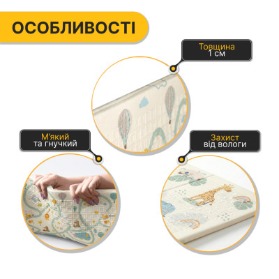 Дитячий ігровий килимок LEOBRO 150 x 180 x 1 см (LB-1011) Дитячий ігровий килимок LEOBRO 150 x 180 x 1 см (LB-1011)