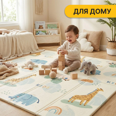Дитячий ігровий килимок LEOBRO 150 x 180 x 1 см (LB-1015) Дитячий ігровий килимок LEOBRO 150 x 180 x 1 см (LB-1015)
