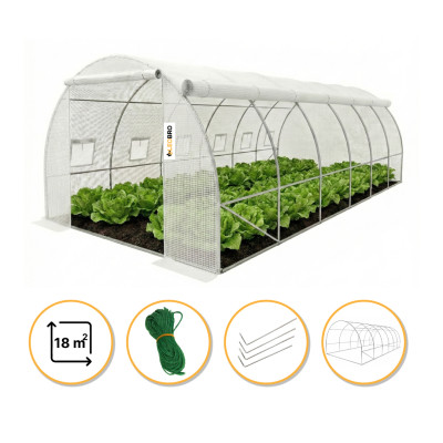 Садова теплиця парник LEOBRO Garden 18м2 White MultiDoor (LB-G114-WHT) Садова теплиця парник LEOBRO Garden 18м2 White MultiDoor (LB-G114-WHT)