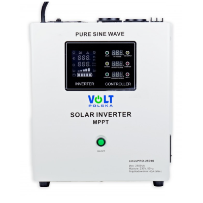 Сонячний інвертор Volt Polska SINUS PRO 2500 S 24/230V 1800/2500W + 40A MPPT 100V (3SPS250024)
