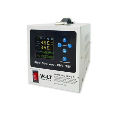 УЦІНКА! Гібридний ДБЖ/інвертор Volt Polska SINUS PRO 1100 E PLUS 12/230V 700/1100W (3SPM11012M)