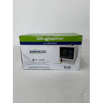 УЦІНКА! Гібридний ДБЖ/інвертор Volt Polska SINUS PRO 1100 E PLUS 12/230V 700/1100W (3SPM11012M)