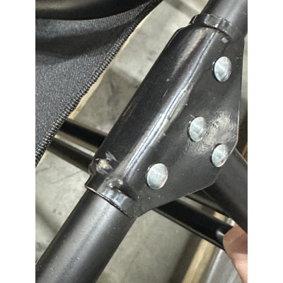 УЦІНКА!  Розкладне ліжко (розкладачка) з матрацом і подушкою LEOBRO Black (LB-FB-A1-BLK)