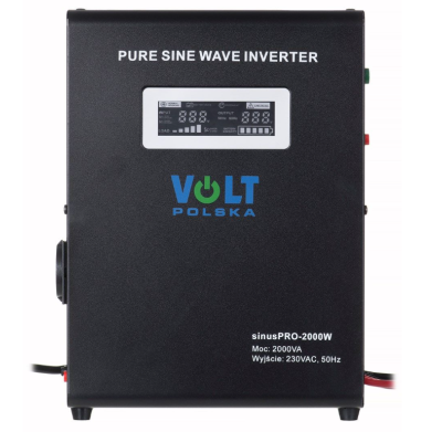 УЦІНКА! Гібридний ДБЖ/інвертор Volt Polska SINUS PRO 2000 W 24/230V 1400/2000W (3SP200024W)