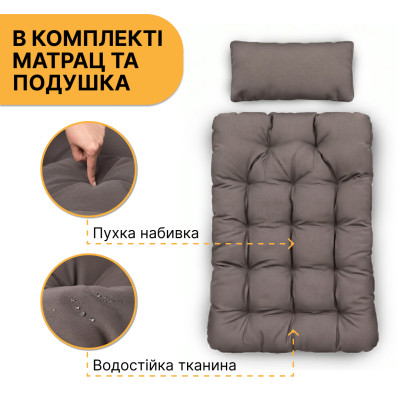 Підвісне крісло-кокон LEOBRO Brown (LB-1059) Підвісне крісло-кокон LEOBRO Brown (LB-1059)