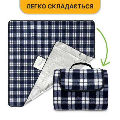 Килимок водонепроникний LEOBRO для пікніка та пляжу XXL 200 x 200 см (LB-1091)