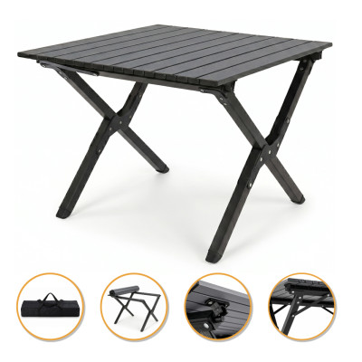 Розкладний туристичний стіл LEOBRO Camp Black M (LB-1066)