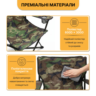 Розкладне туристичне крісло LEOBRO Lite Military (LB-1077)