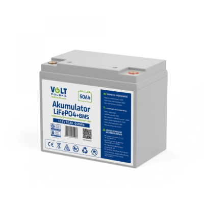 Акумулятор Volt Polska LiFePO4 12,8V 50Ah (50A) + BMS (6AKLI05012)