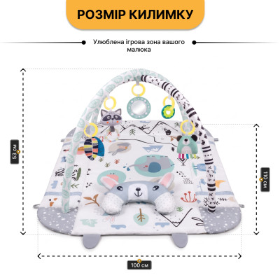 Дитячий розвивальний килимок 4 в 1 "Казкова подорож" з кульками LEOBRO (LB-1189) Дитячий розвивальний килимок 4 в 1 "Казкова подорож" з кульками LEOBRO (LB-1189)