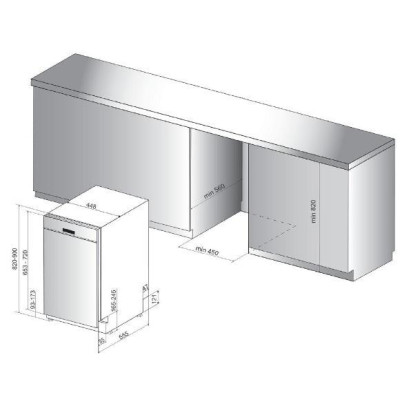 Посудомийна машина Whirlpool WSBO 3O23 PFX