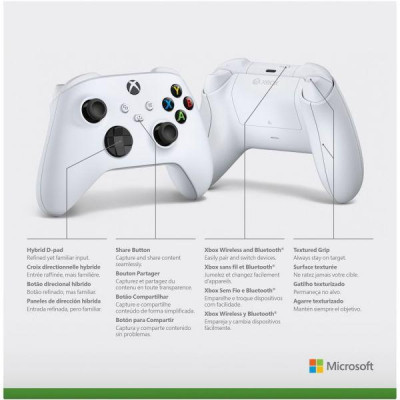 Геймпад Microsoft Xbox Series X | S Wireless Controller Robot White (QAS-00002, QAS-00001, QAS-00009)