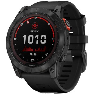 Смарт-годинник Garmin Fenix 7X Solar Slate Gray with Black Band (010-02541-00/01)
