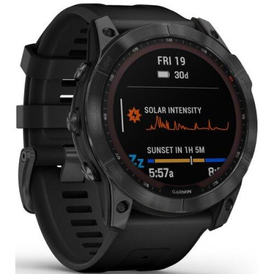 Смарт-годинник Garmin Fenix 7X Solar Slate Gray with Black Band (010-02541-00/01)