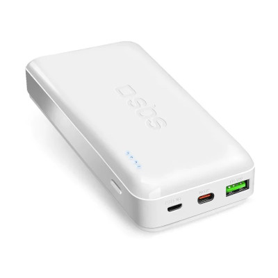 Зовнішній акумулятор SBS Powerbank 20000 mAh White (TTBB20000PD20W)