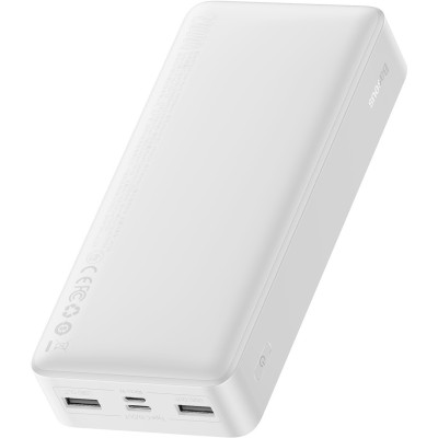 Зовнішній акумулятор (павербанк) Baseus Bipow Digital Display Powerbank 15 W 20000 mAh White (PPDML-J02)