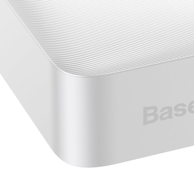 Зовнішній акумулятор (павербанк) Baseus Bipow Digital Display Powerbank 15 W 20000 mAh White (PPDML-J02)