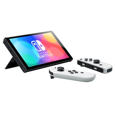 Портативна ігрова приставка Nintendo Switch OLED with White Joy-Con (045496453435)