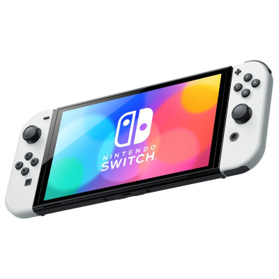 Портативна ігрова приставка Nintendo Switch OLED with White Joy-Con (045496453435)