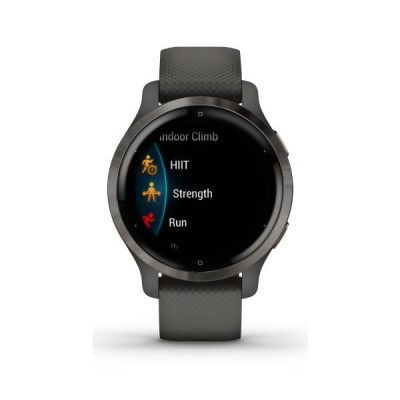 Смарт-часы Garmin Venu 2S Slate Bezel with Graphite Case and Silicone Band (010-02429-10/00)