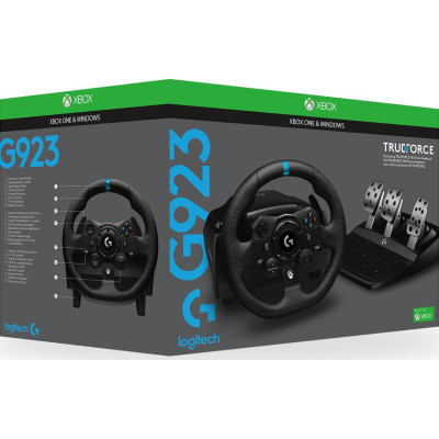 Комплект (кермо, педалі) Logitech G923 Xbox One/PC (941-000158) Комплект (кермо, педалі) Logitech G923 Xbox One/PC (941-000158)