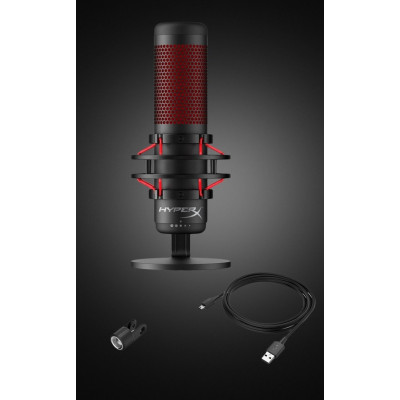 Мікрофон для ПК/ для стрімінгу, подкастів HyperX Quadcast (HX-MICQC-BK)